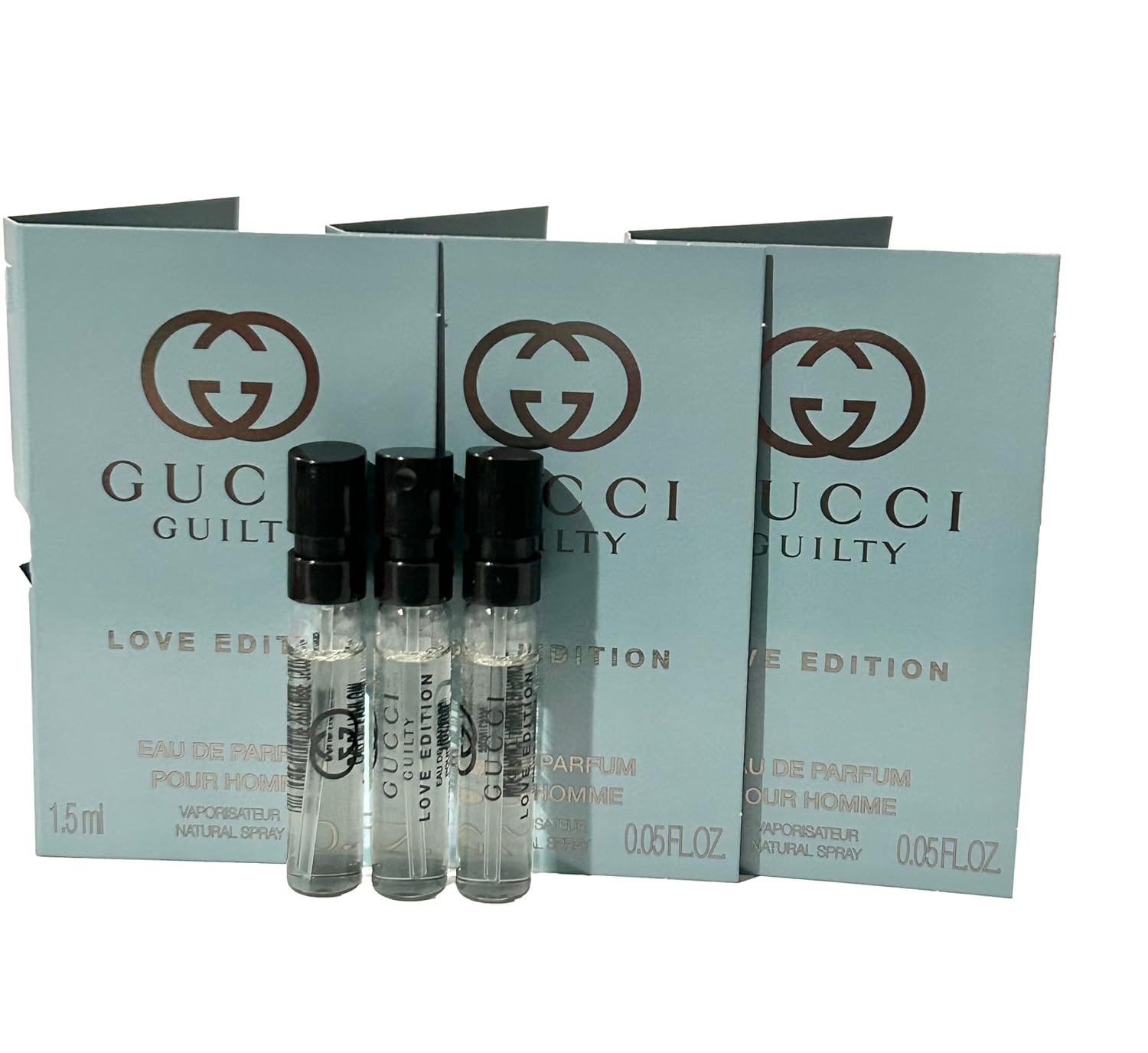 代金引換 男性用 サンプル香水 1.5 ml / 0.05 oz - 3本セット スプレーサンプル - 9479