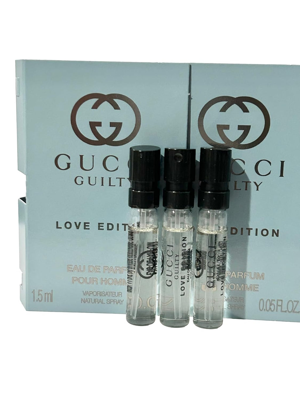 代金引換 男性用 サンプル香水 1.5 ml / 0.05 oz - 3本セット スプレーサンプル - 9479